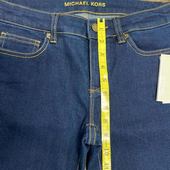 NWT Michael Michael Kors Skinny Denim Jeans Overdyed Indigo 2 - Picture 9 of 16